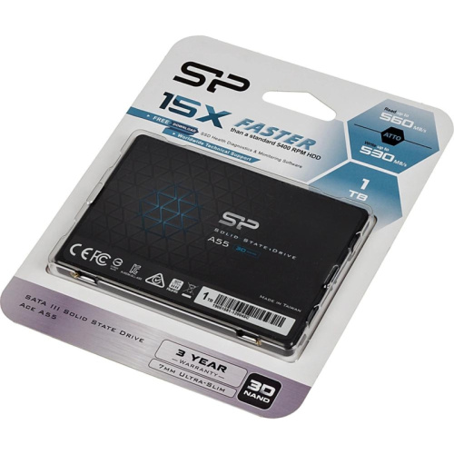 SP001TBSS3A55S25 Твердотельный накопитель Silicon Power SATA-III 1TB SP001TBSS3A55S25 Ace A55 2.5" [SP001TBSS3A55S25] фото 5