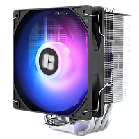 BA120-SE-ARGB Кулер для процессора/ CPU Cooler Thermalright Burst Assasin 120 SE ARGB (4-pin PWM, 148mm, Ni/CU, 6x6mm, ARGB, 1x120mm, 66.17CFM, 25.6dBA, 1550RPM, S: 1851, 1700, 1200, 115X, AM5, AM4, black/silver)