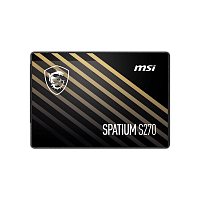 S78-440P130-P83 MSI SSD SPATIUM S270, 960GB, 2.5" 7mm, SATA3, 3D TLC, R/W 500/450, IOPs 55 000/80 000, TBW 500, DWPD 0.28 (5 лет)