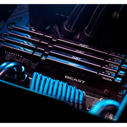 KF564C32BBEK2-32 Память оперативная/ Kingston 32GB 6400MT/s DDR5 CL32 DIMM (Kit of 2) FURY Beast Black EXPO фото 8