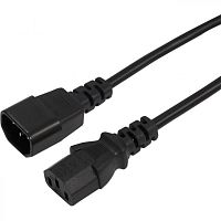11-1161 Шнур питания Rexant 11-1161 C13-С14 проводник.:3x0.75мм2 1.5м 220В 6А черный