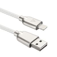 ACD-U926-P5W Кабели USB ACD USB кабель ACD-Allure Lightning ; USB-A Кожа, 1м, белый (ACD-U926-P5W)