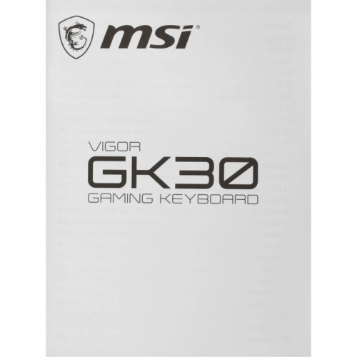 S11-04RU304-CLA Клавиатуры/ VIGOR GK30 WHITE RU фото 5