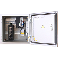 OS-331(SW-60812/I) Коммутатор/ OSNOVO Уличный РоЕ коммутатор на базе уличной станции OSNOVO OS-331, 6 *10/100Base-T с PoE (до 30W), 2 *10/100Base-T с PoE (до 60W), 1 *10/100/1000Base-T, 2 порта SFP 1000Base-X, суммарно PoE до 240W, IP66