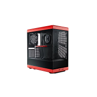 CS-HYTE-Y40-BR Корпус без блока питания/ Case HYTE Y40, Midi-Tower, TG, no fans, 2xUSB-A 3.2, 1xUSB Type-C, ATX, mATX, mITX Black Cherry