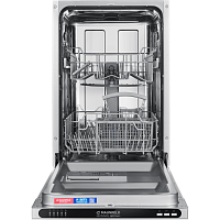 MLP4529A01LightBeam Встраиваемая посудомоечная машина/ Посудомоечная машина, Встраиваемая, 45 см, 9 комплектов, 5 программ, звуковой сигнал, отсрочка старта, конденсационная сушка, электронное управление, энергоэффективность А++, луч