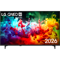 50QNED70B6C.ARUG Телевизор ЖК 50'' LG/ 50", Ultra HD, Dynamic QNED Color, Direct Led, Smart TV (WebOS 26), Wi-Fi 5, DVB-T2/C/S2, MR, 60Hz Native, 2.0ch (20W), 3хHDMI, 1хUSB, 2 Pole, Black, 2026