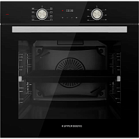 HO608B Встраиваемый духовой шкаф KUPPERSBERG/ KITCHEN RETAIL / Встраиваемый духовой шкаф KUPPERSBERG, электрический, High-Tech, 60 см, объем 80 л, 8 режимов, поворотное управление, макс. Температура 300 градусов, дисплей, таймер, цвет черный