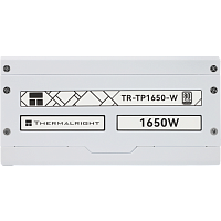 TR-TP1650-W Блок питания 1650W/ Power Supply Thermalright, 1650W 80+ Platinum (ATX, 3.0, PCIe 5.0, Full modular, 1x24(20+4)pin 600mm, 4xCPU 8(4+4)pin, 9xPCIe*2 8(6+2)pin, 2x12VHPWR PCIe 5.0 12+4pin 650mm, 14xSATA, 5xMOLEX4pin, Active, 140x140mm, 170x150x8