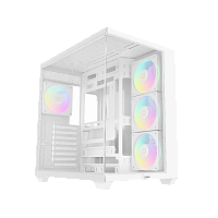 Gamma-C74-WHD400XX-GL Корпус ПК без блока питания/ Case Ocypus Gamma C74 WH ARGB, Midi-Tower, TG, 4x120mm ARGB, 2xUSB-A 3.0 + 1xUSB-C 3.1, ATX, mATX, mITX White