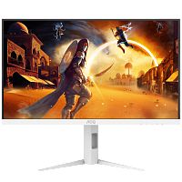 Q27G4/WS AOC Q27G4/WS 27" 2560x1440, IPS, 200Hz, 80M:1, 450cd, 0.3 ms, HDMI 2.0, DisplayPort 1.4, Height adj 130, pivot, VESA 100, 3Y, White/Silver