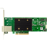 05-50075-01 Контроллер/ Broadcom SAS 9500-8e SGL (05-50075-01) PCIe Gen4 x8 LP, Tri-Mode SAS/SATA/NVMe 12G HBA, 8port(2*ext SFF8644)