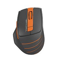 FG30SORANGE Мышь A4Tech Fstyler FG30S серый/оранжевый оптическая 2000dpi silent беспров. USB 6but (FG30S ORANGE)