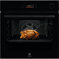COC8E39Z Встраиваемые электрические духовки ELECTROLUX/ Электрический духовой шкаф Electrolux SteamCrisp 700,приготовление на пару, объем 72 л, 19 режимов, очистка ручная, 3 стекла в дверце, направляющие проволочные + телескопические (1 уровень), термощуп