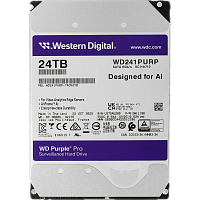 WD241PURP Жесткий диск/ HDD WD SATA3 24Tb Purple Pro 7200 512Mb 1 year warranty
