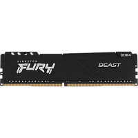 KF432C16BB1/16WP Память оперативная/ Kingston 16GB 3200MT/s DDR4 CL16 DIMM 1Gx8 FURY Beast Black (Select Regions ONLY)