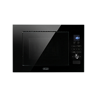 DMO20NBLORENZO Встраиваемая микроволновая печь Delonghi/ Встраиваемая микроволновая печь Delonghi, объем 20 л, сенсорное управление, цифровой дисплей, таймер, гриль, 5 уровней мощности, 8 автопрограмм, цвет черное стекло