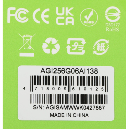 AGI256G06AI138 Твердотельный накопитель AGi SATA-III 256GB AGI256G06AI138 AI138 2.5" [AGI256G06AI138] фото 8