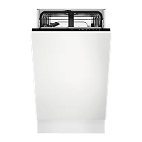 EEA71210L Встраиваемые посудомоечные машины ELECTROLUX/ загрузка на 9 комплектов посуды, электронное управление, 4 программы, 44.6x55x82 см, черный цвет, сушка: с открыванием дверцы,индикации на полу:нет