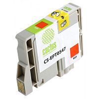 CS-EPT0547 -/ Картридж струйный Cactus CS-EPT0547 T0547 красный (16.2мл) для Epson Stylus Photo R800/R1800