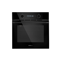 OEM6010BK2 Шкаф духовой электрический HOMSair/ электрический, встраиваемый, комбинированное управление, 60 л., конвекция, гриль, 3 стекла, черный, переключатели черные