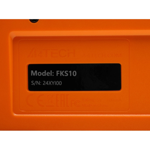 FKS10ORANGE Клавиатура A4Tech Fstyler FKS10 черный/оранжевый USB (FKS10 ORANGE) фото 17