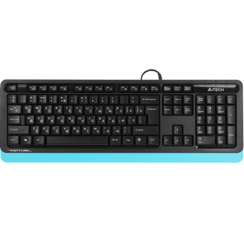 FK10BLUE Клавиатура A4Tech FK10 черный/синий USB (FK10 BLUE) каб.:1.5м FK10BLUE Клавиатура A4Tech FK10 черный/синий USB (FK10 BLUE) каб.:1.5м