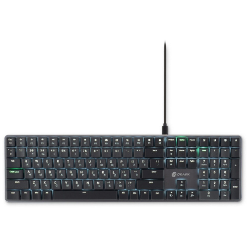 1901086 Клавиатура Oklick K953X механическая черный/серый USB Multimedia LED (1901086) 1901086 Клавиатура Oklick K953X механическая черный/серый USB Multimedia LED (1901086)