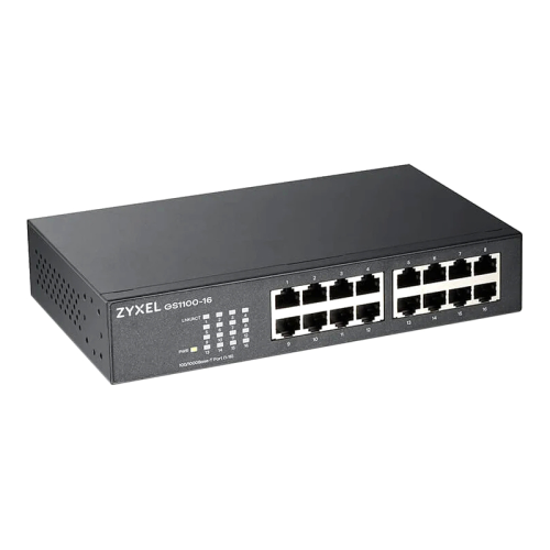 GS1100-16-EU0103F Коммутатор/ ZYXEL GS1100-16 Switch, 16xGE, rack 19 ", silent фото 2