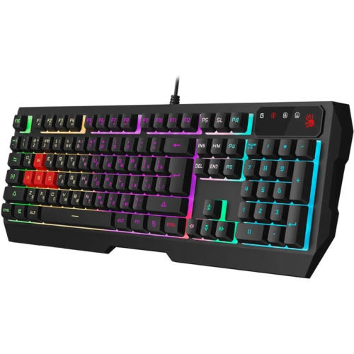 B140N Клавиатура A4Tech Bloody B140N черный USB Multimedia for gamer LED (B140N) фото 3