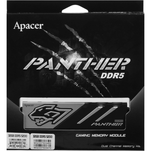 AH5U32G52C5227BAA-2 Модуль памяти APACER DIMM DDR5-5200 32GB (16GBx2) AH5U32G52C5227BAA-2 фото 3