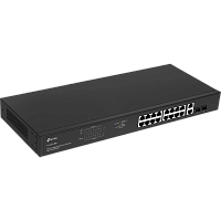 TL-SG1218MP Коммутатор/ 18-port gigabit Unmanaged switch with 16 PoE+ ports, 18 10/100/1000Mbps RJ-45 port, 2 combo SFP ports