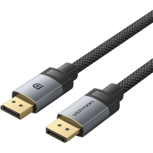 HGBHJ Кабель Vention DisplayPort v2.1 20M/20M - 5м Тканевая оплетка HGBHJ Кабель Vention DisplayPort v2.1 20M/20M - 5м Тканевая оплетка