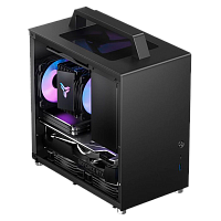 T8PLUSBlack Корпус без блока питания/ Case JONSBO T8 PLUS, Mini-Tower, TG, 1x140mm, 1xUSB-A 3.2 + 1xUSB-C 3.2, mITX Black