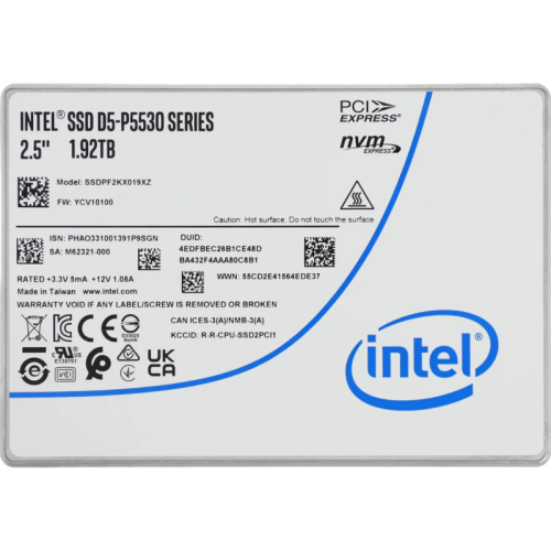 SSDPF2KX019XZN1 Накопитель SSD INTEL PCIE 1.92TB TLC D5-P5530 SSDPF2KX019XZN1 SSDPF2KX019XZN1 Накопитель SSD INTEL PCIE 1.92TB TLC D5-P5530 SSDPF2KX019XZN1