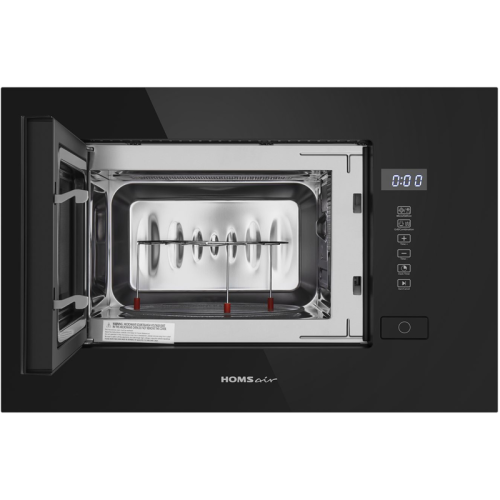MOB205GB Печь микроволновая электрич. HOMSair MOB205GB/ встраиваемая, 20 л., сенсорные переключатели, 700 Вт, черная фото 2
