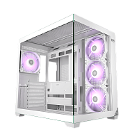 C3T700ARGBWH Корпус без блока питания/ Case PCCooler C3T700 ARGB WH, Midi-Tower, TG, 4x120mm ARGB, 1xUSB-A 3.0 + 1xUSB-A 2.0 + 1xUSB-C, ATX, mATX, mITX White