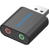 VAB-S17-B Внешняя звуковая карта Vention USB Черная