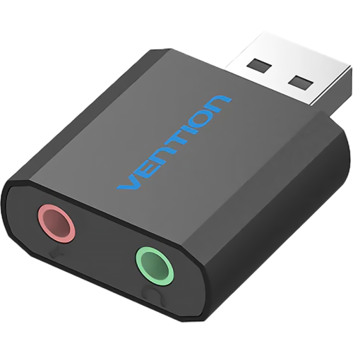 VAB-S17-B Внешняя звуковая карта Vention USB Черная