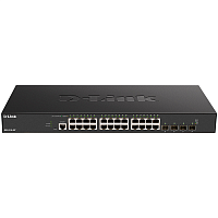 DXS-1210-28T/A1A Коммутатор/ DXS-1210-28T Smart L2+ Switch 24x10GBase-T, 4x25GBase-X SFP28, CLI, RJ45 Console