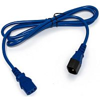 LAN-PP13/14-1.0-BL Шнур питания Lanmaster LAN-PP13/14-1.0-BL C13-С14 проводник.:3x0.75мм2 1м 220В 10А синий