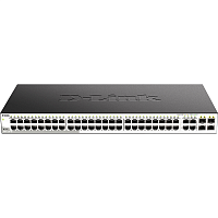 DGS-1210-52/F3A Коммутатор/ DGS-1210-52/F Smart L2 Switch 48х1000Base-T, 4хCombo 1000Base-T/SFP, Compact CLI