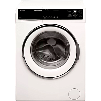 ES814RW Стиральная машина Sharp/ Стиральная машина,597х845х557 мм., фронтальная загрузка, cтирка до 8 кг, электронное управление,отжим при 1400 об/мин,защита от протечек, пр-во Турция