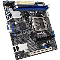 90SB0A70-M0UAY0 Материнская плата/ P12R-I Mini-ITX, LGA 1200, 2x DDR4 DIMM (to 64GB ECC UDIMM) , 6x USB 3.0 (4 rear) , 6x SATA (4 in MiniSAS HD) , 1x PCIE x16, 1xM.2 2280, LAN 2x 1Gb, Video AST2600, IPMI Option (507604)