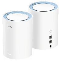 M1200(2-Pack) Wi-Fi Mesh-система/ AC1200 Wi-Fi Mesh Solution 2-Pack, Chipset MediaTek, Dual-Band, 867Mbps at 5GHz + 300Mbps at 2.4GHz, 802.11ac/a/b/g/n, 2 Fast Ethernet Ports, 2 internal antennas, MU-MIMO, DDNS, Zerotier/Wireguard/OpenVPN/IPSec/L2TP/PPTP