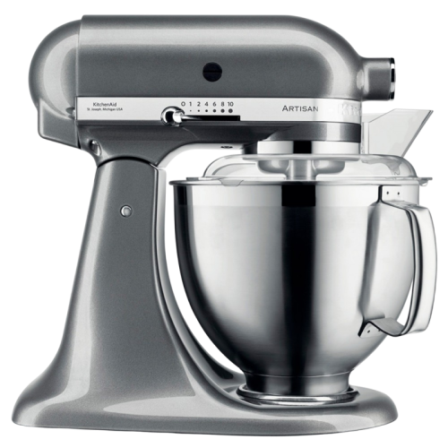 5KSM185PSEMS Настольный миксер с откидным блоком Artisan 4.8 л, серебряный медальон