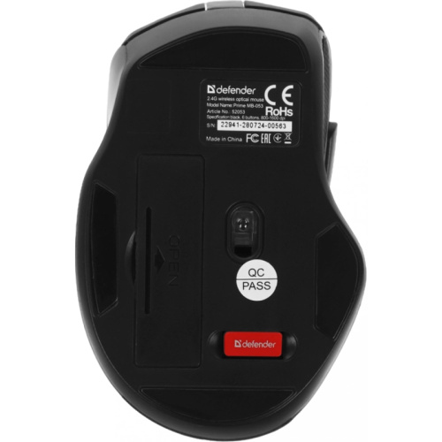 52053 Мышь DEFENDER USB OPTICAL PRIME MB-053 BLACK 52053 фото 2 52053 Мышь DEFENDER USB OPTICAL PRIME MB-053 BLACK 52053 фото 2