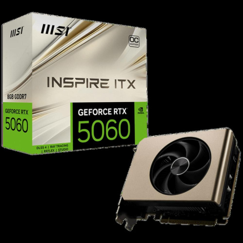RTX50608GINSPIREITXOC Видеокарта PCIE16 RTX5060 8GB RTX 5060 8G INSPIRE ITX OC MSI фото 7 RTX50608GINSPIREITXOC Видеокарта PCIE16 RTX5060 8GB RTX 5060 8G INSPIRE ITX OC MSI фото 7