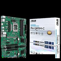 90MB1KEP-M0EAYC Материнская плата ASUS PRO Q870M-C-CSM LGA1851 mATX 4хDDR5 2хPCIEx16 PCIEx1 2xM.2 USB-C DP HDMI GLAN