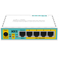 RB750UPr2 Маршрутизатор/ hEX PoE lite 5xEthernet with PoE output for four ports, USB, 650MHz CPU, 64MB RAM, RouterOS L4